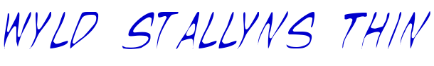 Wyld Stallyns Thin 字体